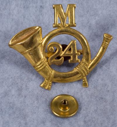 Indian Wars Cap Insignia 24th Co M Musician