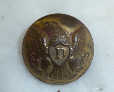 Civil War Dragoon Button