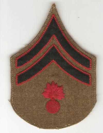 US Army 1902 Ordnance Corporal Rank Insignia OD
