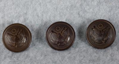 WWI Uniform Vegetable Press Button 3 Lot