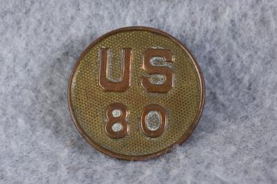 Collar Disc US 80th Regiment 1930s
