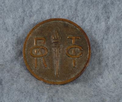 WWI era School ROTC Collar Disc