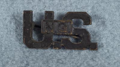 WWI US Officer Collar Pin National Guard