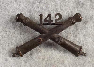 WWI 142nd Artillery Regiment Officer Insignia