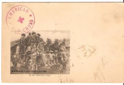 WWI American Red Cross Picture Postcard