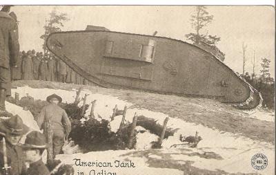 WWI Picture Postcard American Tank