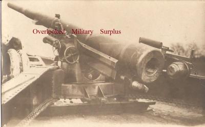 WWI Postcard French Artillery Cannon