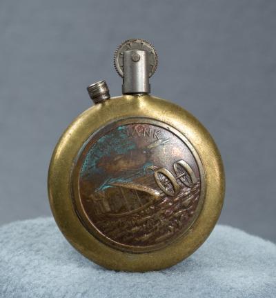 WWI Trench Art Tank Dragon Lighter