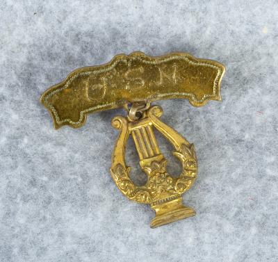 WWI era Navy Sweetheart Musicians Band Pendant