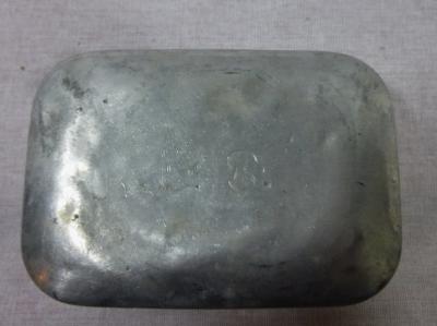 WWI Aluminum Soap Dish