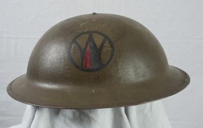 WWI 89th Infantry Division 342 Machine Gun Helmet