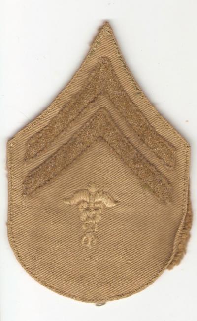 WWI Hospital Corps Medical Rank Chevron Corporal