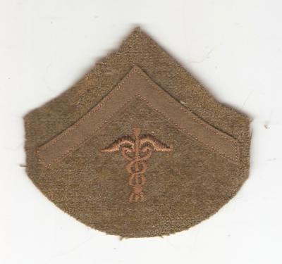 WWI Medical Hospital Private Rank Chevron