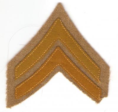 WWI Corporal Rank Patch