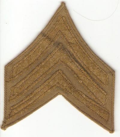 WWI Sergeants Rank Patch