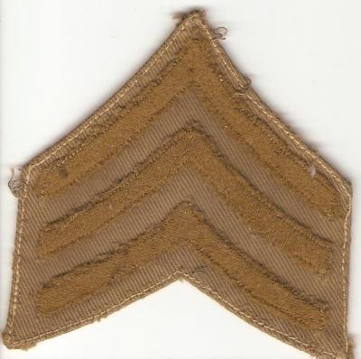 WWI Sergeants Rank Patch