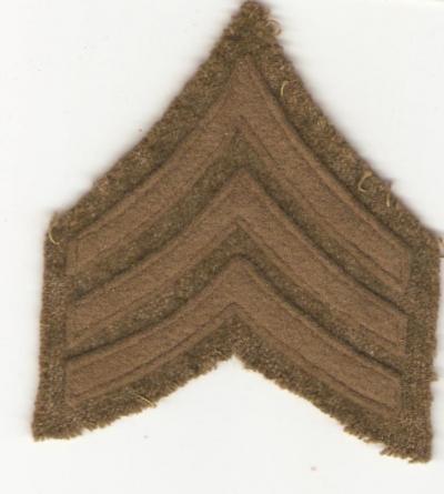 WWI Sergeants Rank Patch