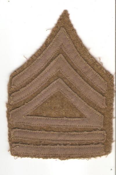 WWI Chevron Regimental Supply Sergeant