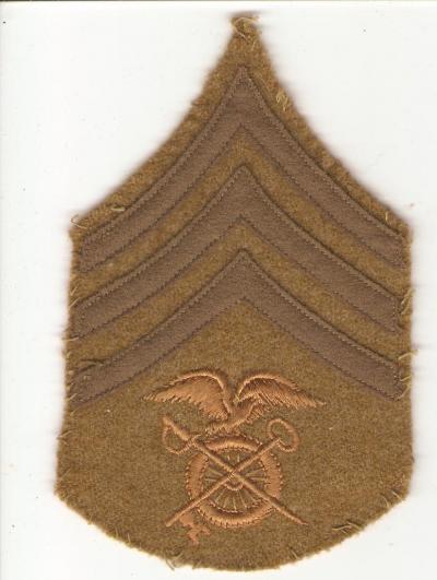 WWI Quartermaster Sergeant Rate Patch