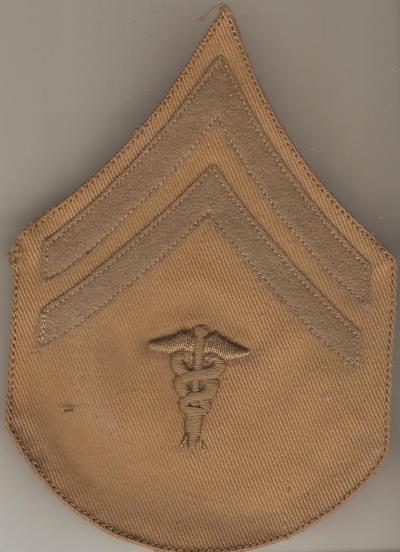 WWI Hospital Corp Medical Rank Chevron Corporal