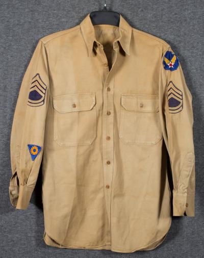 WWII Khaki AAF Cotton Shirt