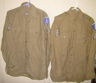 WWII Pair Shirts ETO