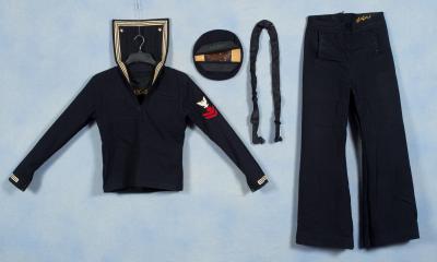 WWII USN Navy Jumper Hat & Trousers