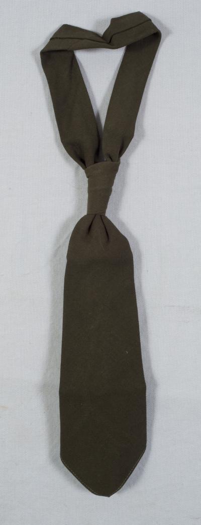 WWII 1950's Green Wool Neck Tie