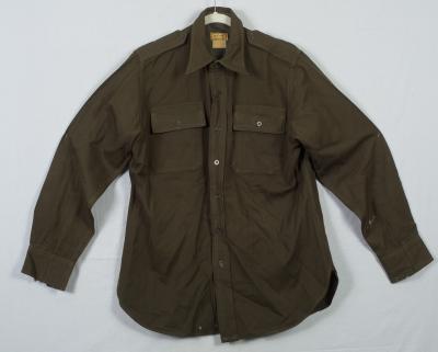 WWII Army Air Corps Dark Brown Officers Shirt