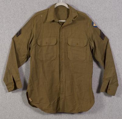 WWII Army OD Wool Field Shirt
