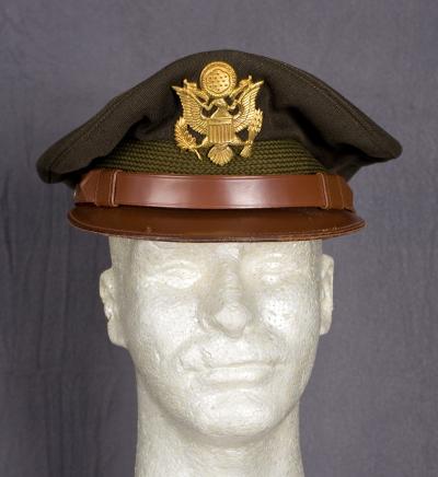 WWII Army Officer Semi Crusher Visor Cap