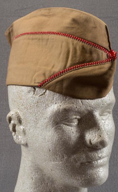 WWII Khaki Engineer Garrison Cap 