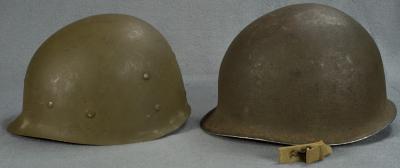 Early WWII US M1 Helmet Fixed Bale & Liner
