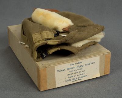 US Army A-9 Summer Flying Helmet In Issue Box