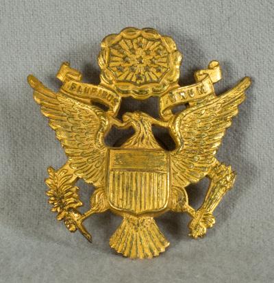 WWII Visor Cap Hat Officers Eagle Amcraft