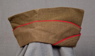 WWII OD Wool Artillery Garrison Cap