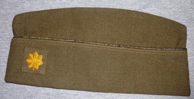 WWII OD Wool Army Officer Garrison Cap