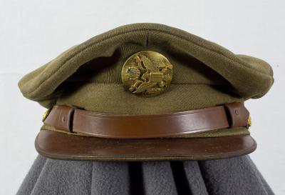 WWII Army Semi Crusher Visor Cap Hat