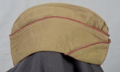 WWII Khaki Engineer Enlisted Garrison Cap 7