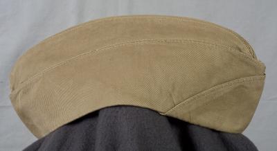 WWII USMC Marine OS Khaki Cap Hat Named