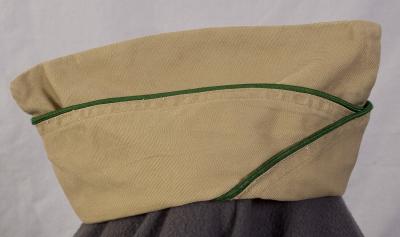 WWII Khaki Unassigned Garrison Cap