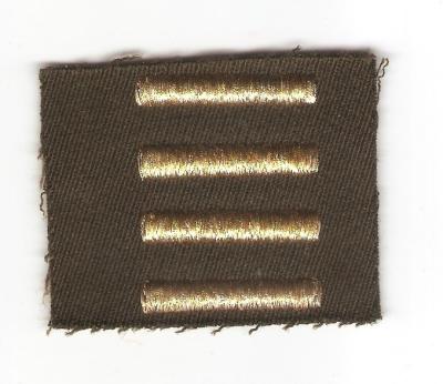 WWII Overseas Service Stripes Bullion Pinks Greens