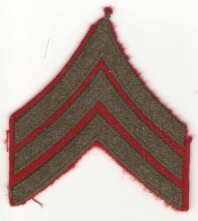 WWII USMC Marine Sergeant Rank Patch