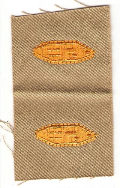 WWII Armored Officer Insignia Patch
