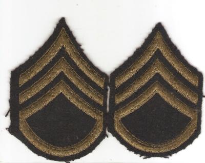 WWII Army Staff Sergeant Chevrons