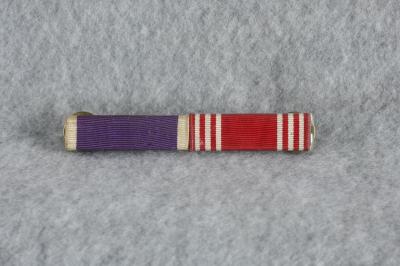 WWII Ribbon Bar 2 Place Purple Heart