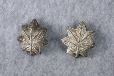 WWII Lt. Colonel Rank Insignia Pins Pair