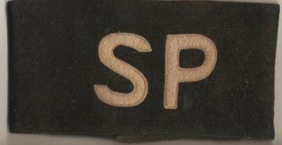 WWII USN Navy SP Shore Patrol Armband 