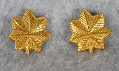 WWII Era Majors Rank Pin Set Gemsco