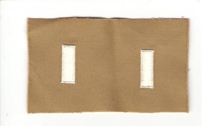 WWII 1st Lt Lieutenant Insignia Patch Set